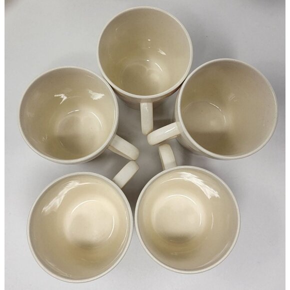 Mid Century Porcelain Coffee Pot & Cups Saucers Green Ivory Roses Palissy UK - Picture 8 of 12